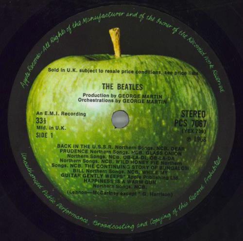 The Beatles White Album UK(英)盤 LP Stereo THE BEATLES WHITE ALBUM LP UK STEREO FACTORY SAMPLE DEMO